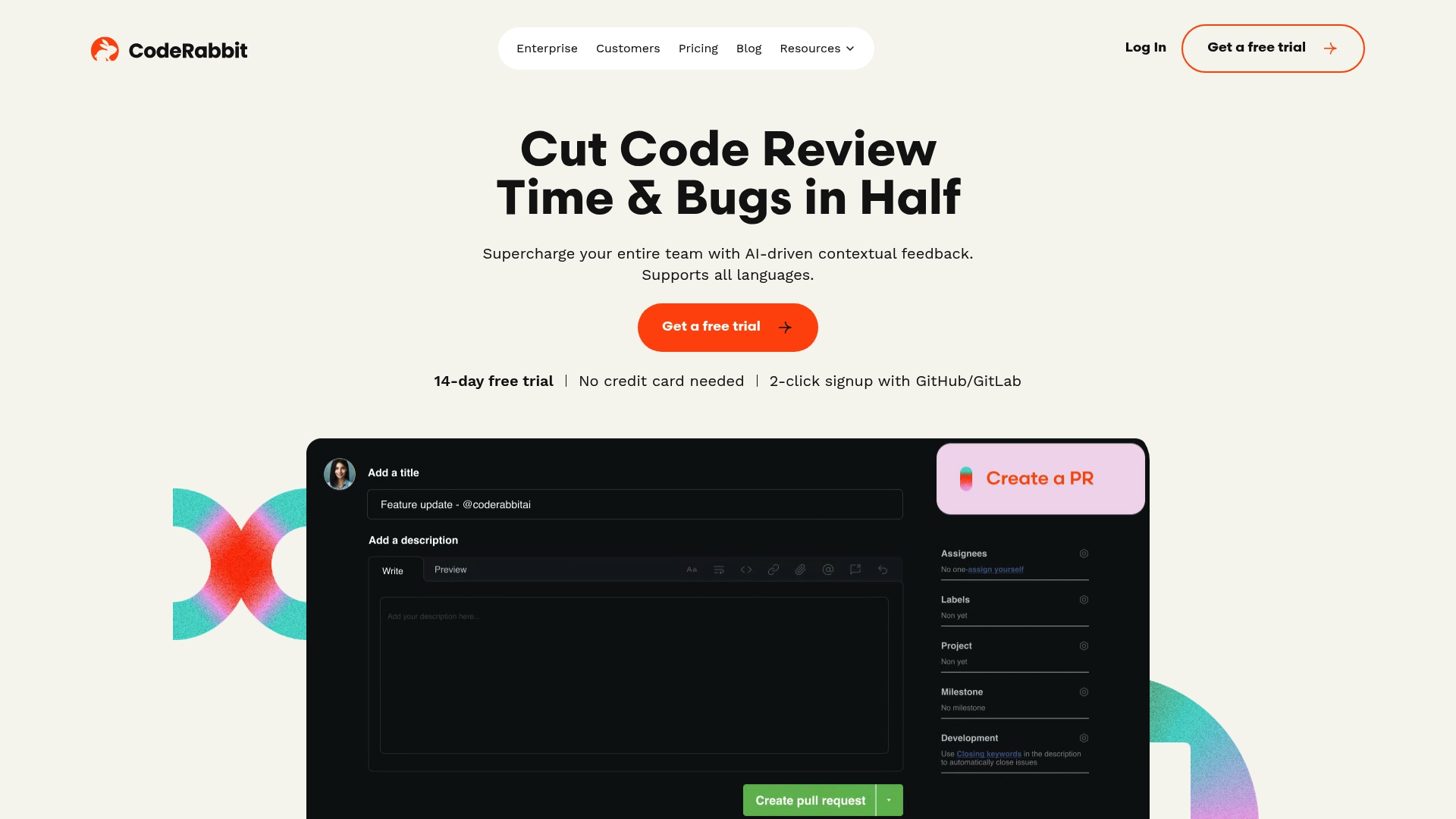 CodeRabbit Interface