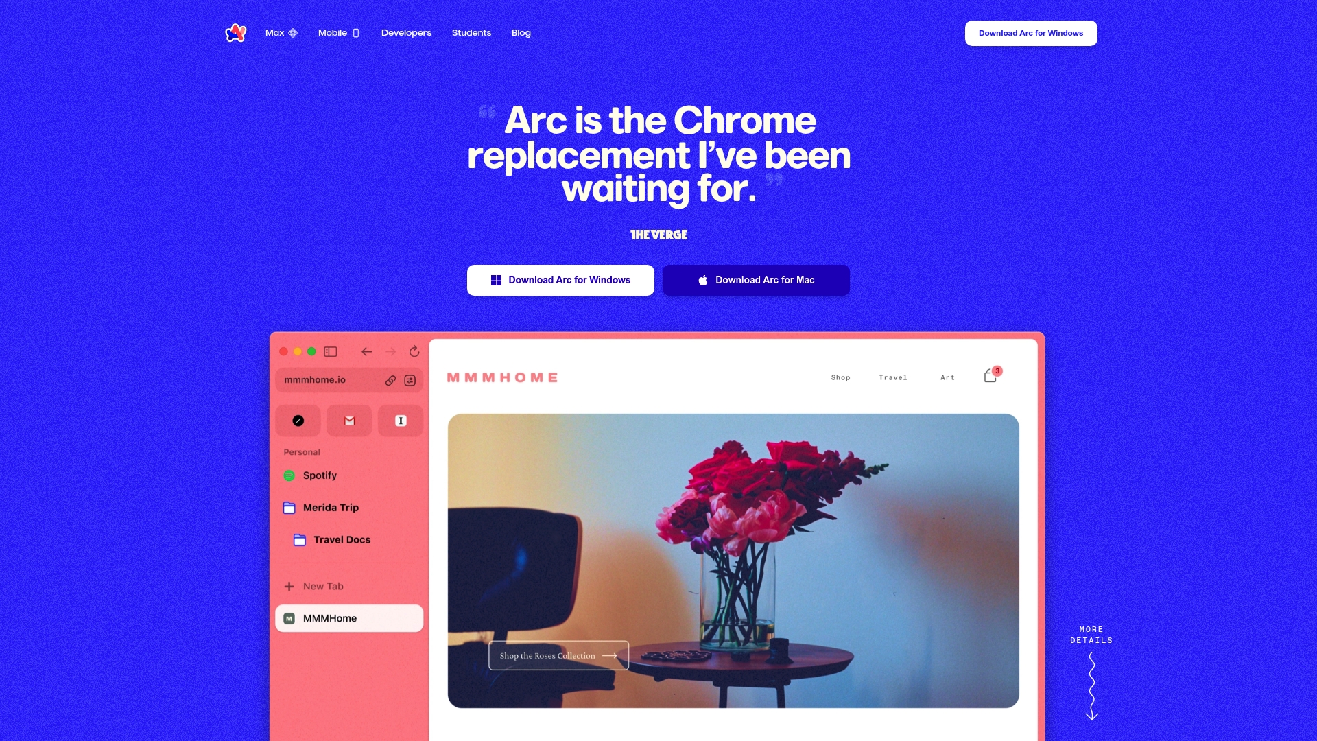 Arc Browser Interface