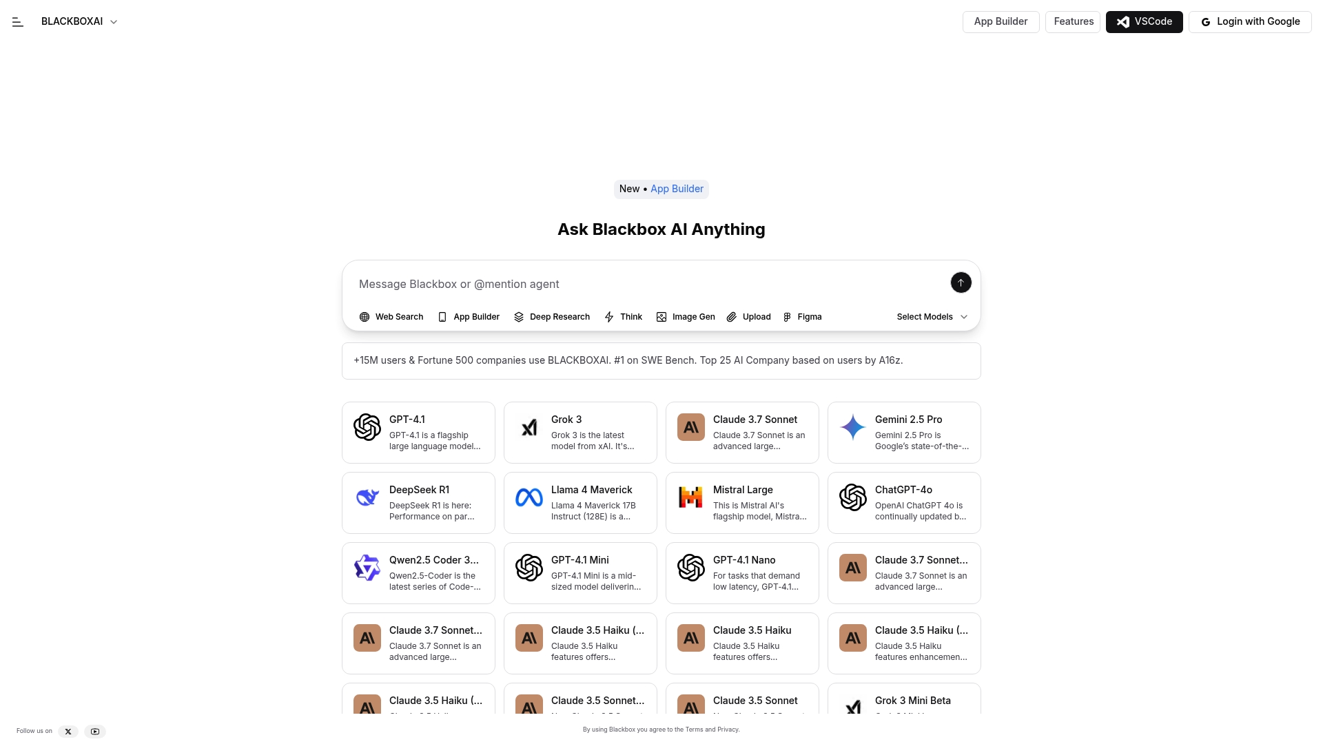 BlackBox AI Interface