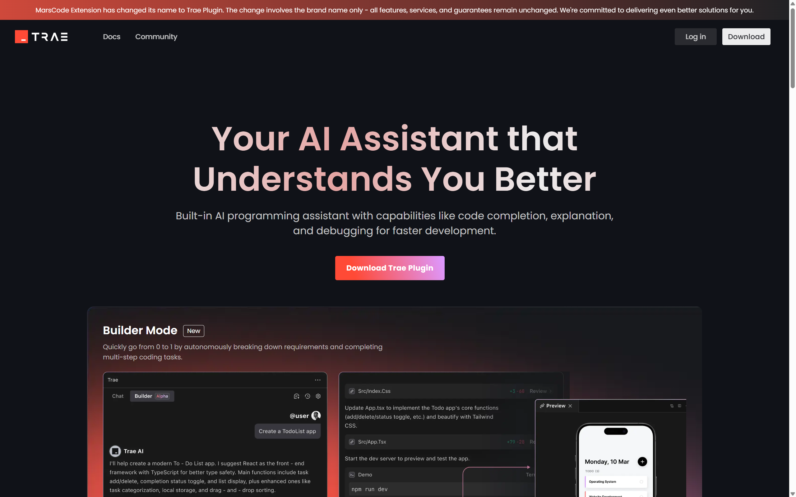 MarsCode Interface