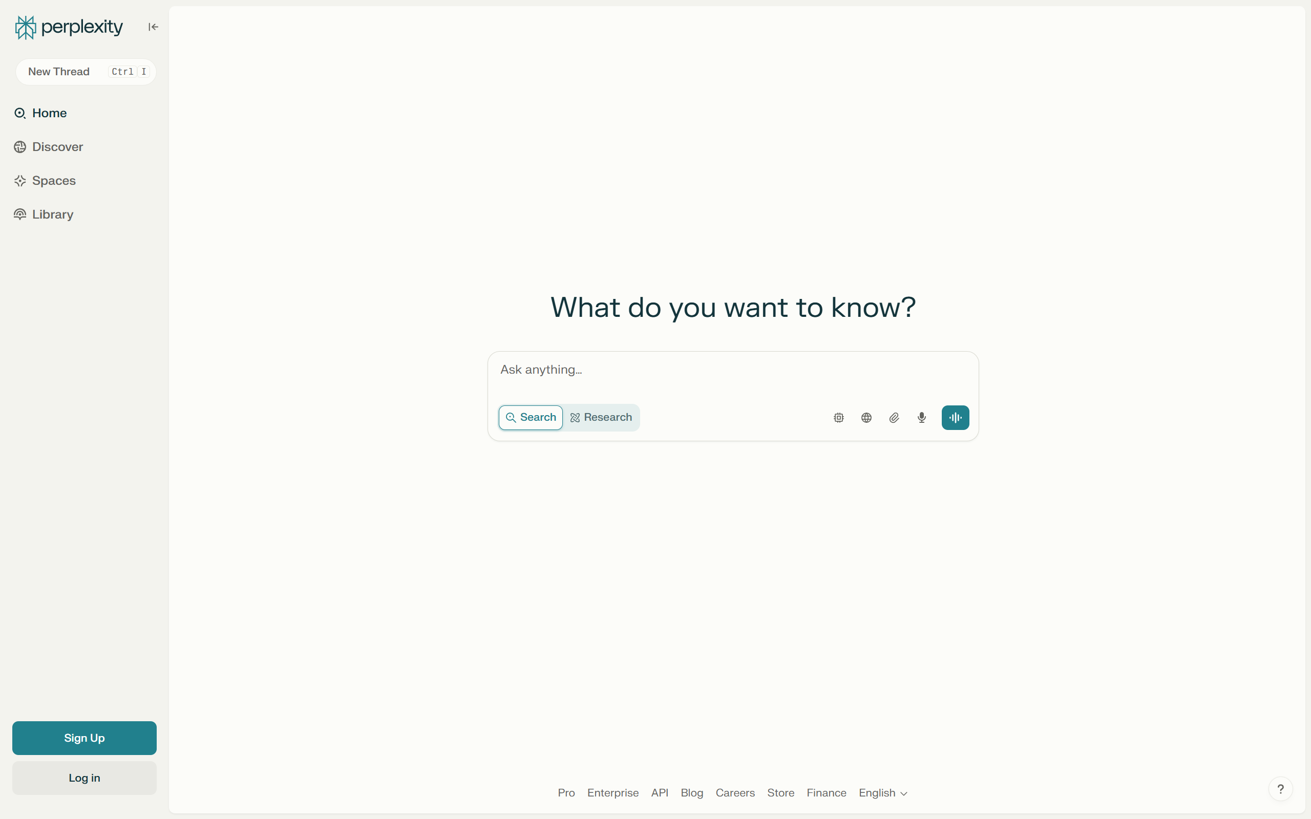 Perplexity AI Interface
